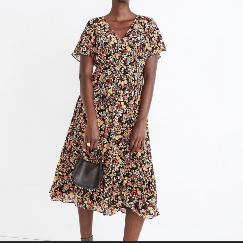 Madewell Floral Tiered Maxi “Dolman sleeved”
